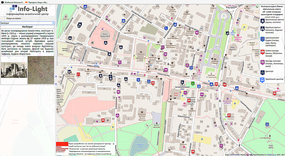 Mapa Rownego 1
