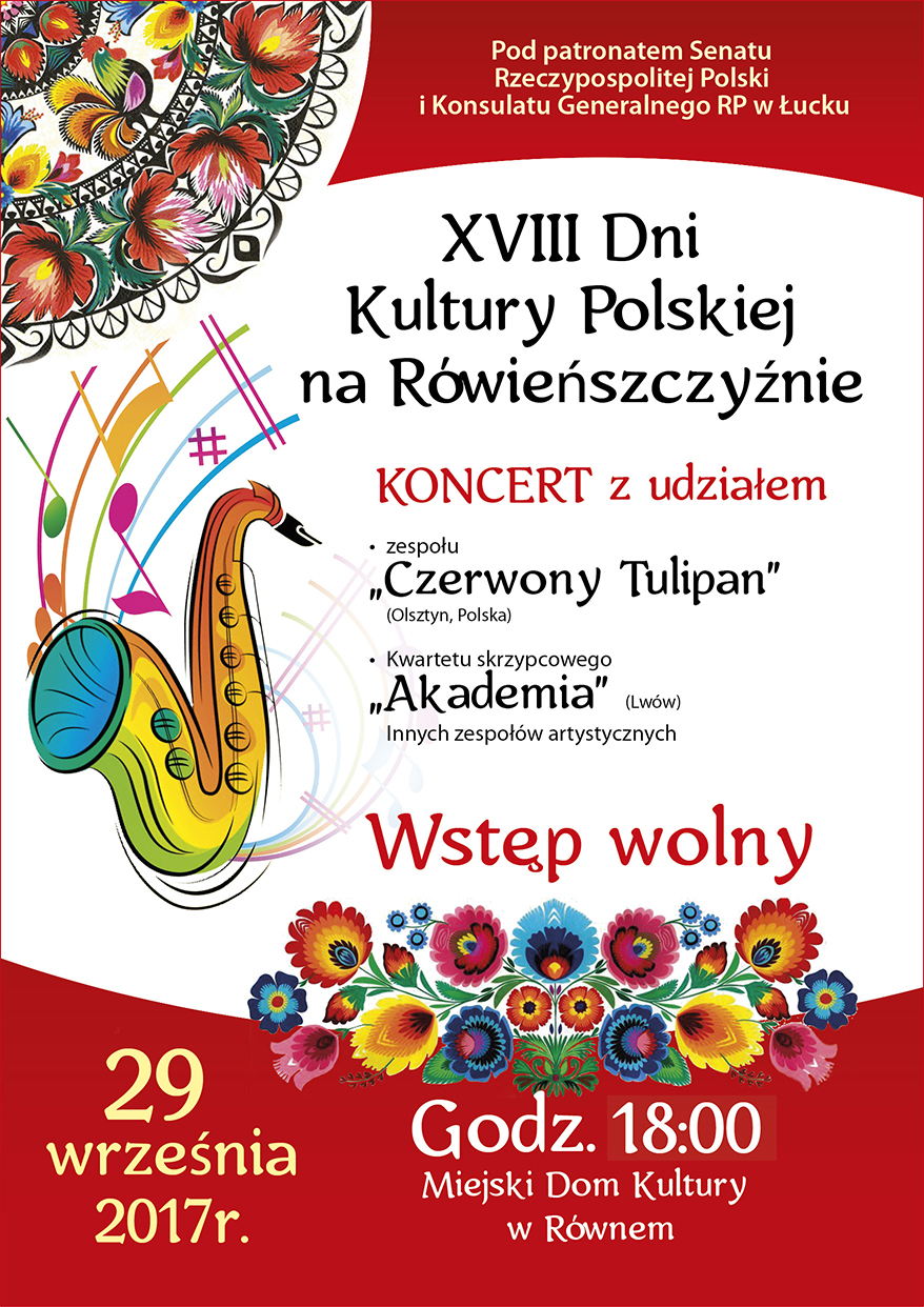 Dni kultury Rowne PL plakat